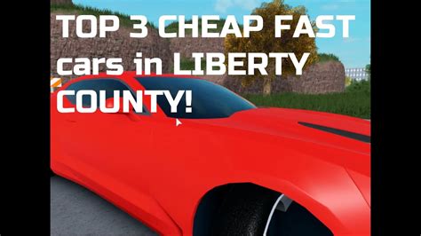 Vehicles in each category feature different looks or better performance. . What is the fastest car in liberty county